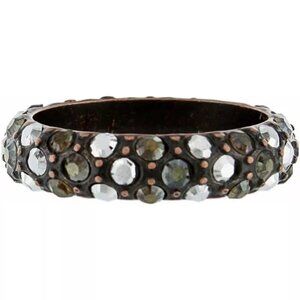 Brighton Crystal Voyage stackable band ring Size 7  NWT #65   copper / antique